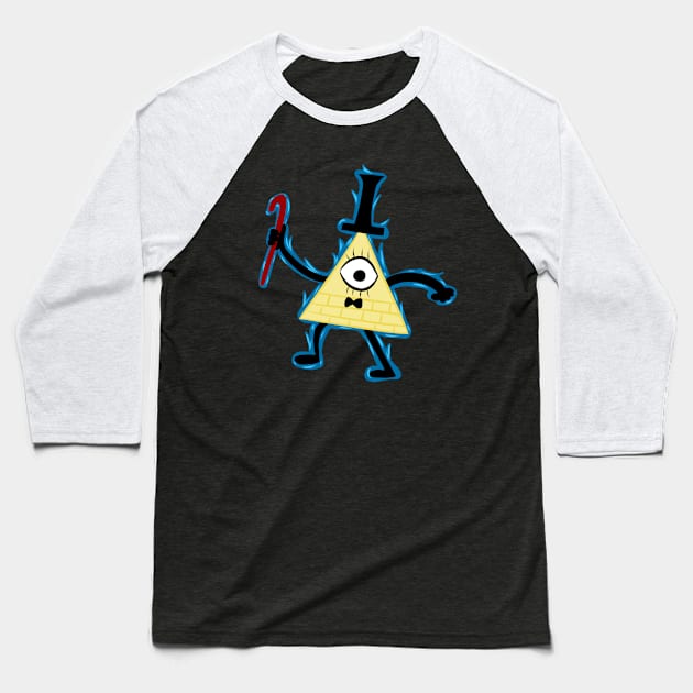 Bill Cipher Tee Baseball T-Shirt by themadvalkyrie